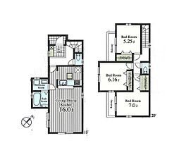 物件画像 川越市砂新田第7　全3棟　1号棟