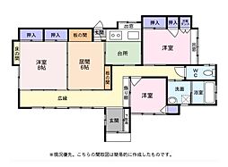 敷地面積約125坪平家建住宅　リフォーム渡し　菊川市加茂