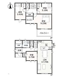 物件画像 磐田市中野 新築全3棟　2号棟