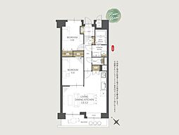 シーアイマンション狭山 2LDKの間取図画像