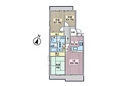 入間駅前プラザ1号棟 4階角部屋