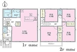 物件画像 3号棟神奈川区新築戸建 南道路 オール電化