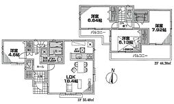 物件画像 1号棟大和市新築戸建 2台駐車可 WIC 南BL