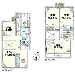 物件画像 1号棟宮前区新築戸建 吹抜け 南BL リビング階段