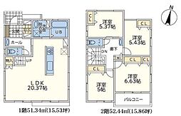 物件画像 B号棟青葉区新築戸建 カースペース2台 LDK20帖