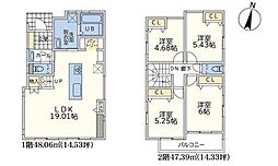 物件画像 E号棟青葉区新築戸建 カースペース2台 LDK20帖