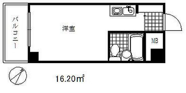 アルテハイム神戸県庁前 ｜兵庫県神戸市中央区中山手通４丁目(賃貸マンション1R・8階・16.20㎡)の写真 その2