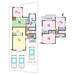 和泉市上代町　中古戸建 5LDKの間取り