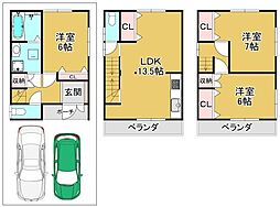 南海線 北助松駅 徒歩9分