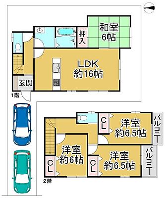 間取り 堺市北区野遠町