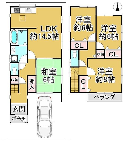 間取りを拡大表示