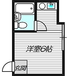 マンション小山 ワンルームの間取図画像