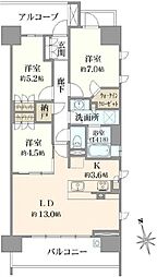 間取図画像 3LDK