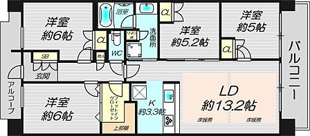 4LDK 間取り