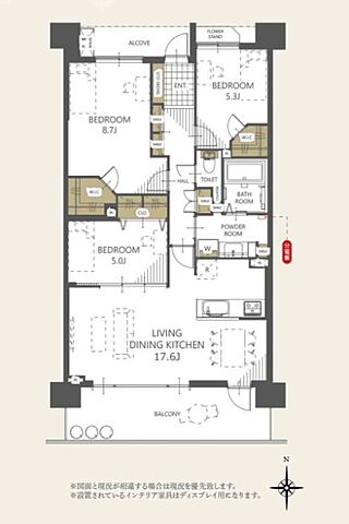 間取り レクセルプラッツァ谷塚 6階/-