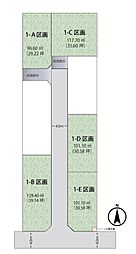 草加市西町　建築条件付売地　E区画