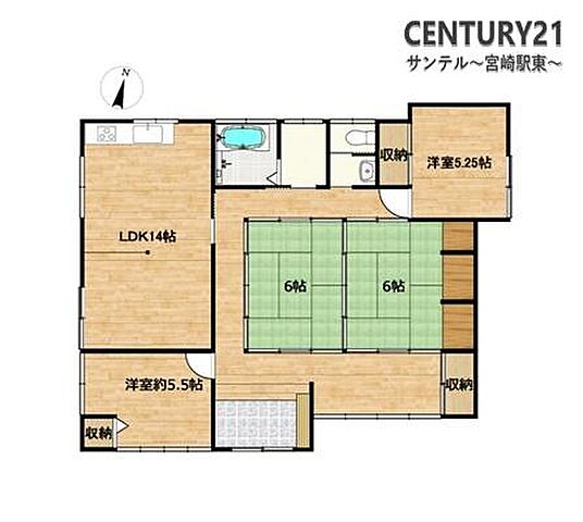間取り 都城市高城町大井手34-3