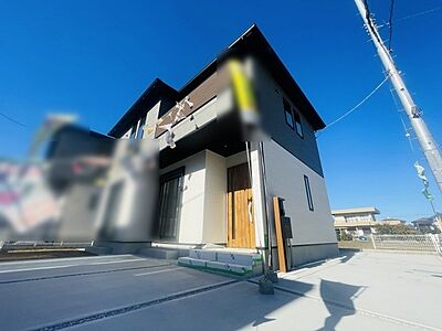 外観：建物が完成しましたので室内のご見学予約スタート。当日のご見学予約も大歓迎です。お気軽にご連絡ください。他にもインターネットに掲載していない情報も沢山ありますので、比較で併せてご見学ができます。 