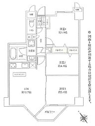 マイキャッスル国立 3LDKの間取図画像