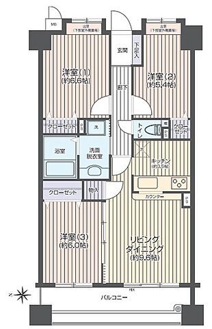 間取り セザールプラザ東村山 3階/-