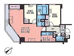 間取図画像 2LDK