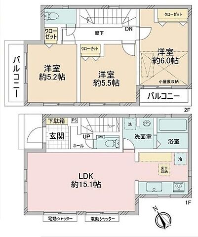 間取り 三鷹市牟礼2丁目
