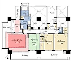 テラス武蔵野桜堤 3LDKの間取図画像