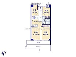 ライオンズマンション府中中河原 3LDKの間取図画像