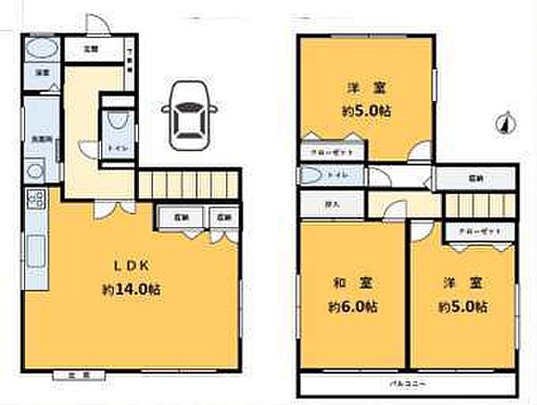間取りを拡大表示