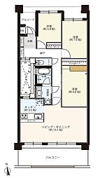 マイキャッスル椚田 3LDKの間取図画像
