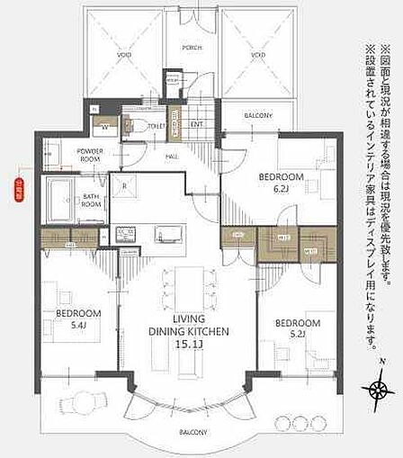 使いやすいスタンダードなプラン、無駄を少なくし有効に使えるスペースをできる限り多く設けました