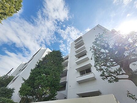 周辺の街並みの中で適度な主張、生活に溶け込むシンプルなデザインの外観が魅力の建物です。