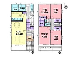 東松山市小松原町　新築分譲住宅　全2棟　1号棟