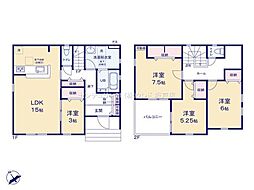 東松山市美土里町　新築分譲住宅　全2棟　1号棟