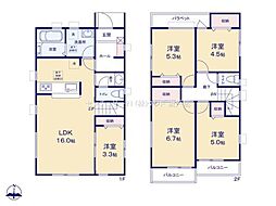 川越市かすみ野第二　新築分譲住宅　全2棟　2号棟