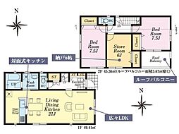 川越市的場第40 新築分譲住宅 全2棟 1号棟