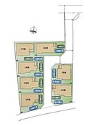 全7棟の新築分譲地。小・中学校や保育園も近く、子育て家族にもオススメの住環境です。