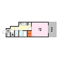 アメニティハウス・サノ 1DKの間取図画像