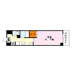 アートプラザ124 1Kの間取図画像