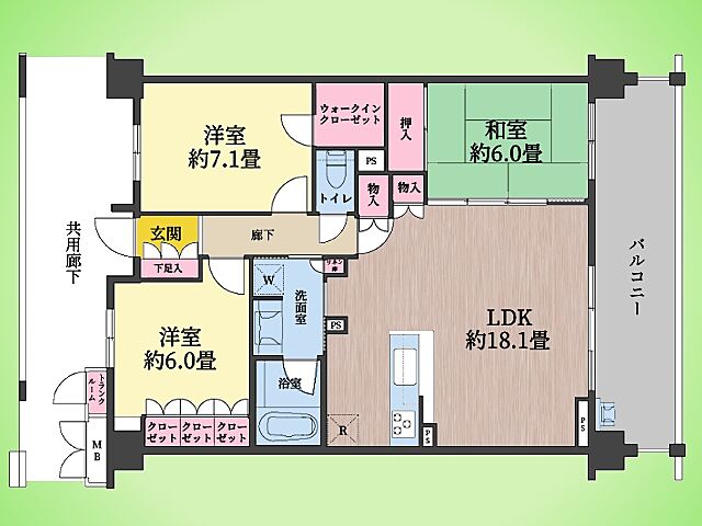 間取り aie町田オアシスト 4階/-