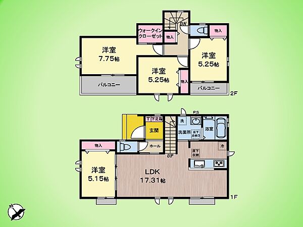 間取りを拡大表示