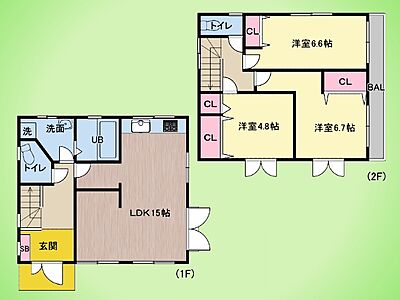 間取り：○間取り図○