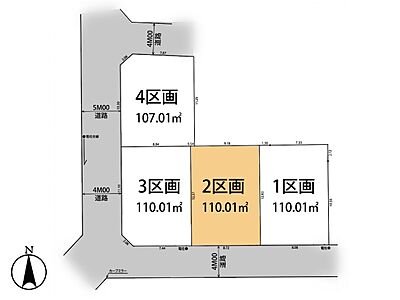 区画図：○区画図○