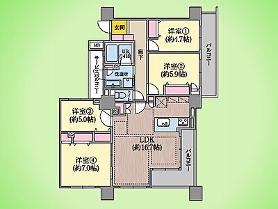 間取り：○間取り図○
