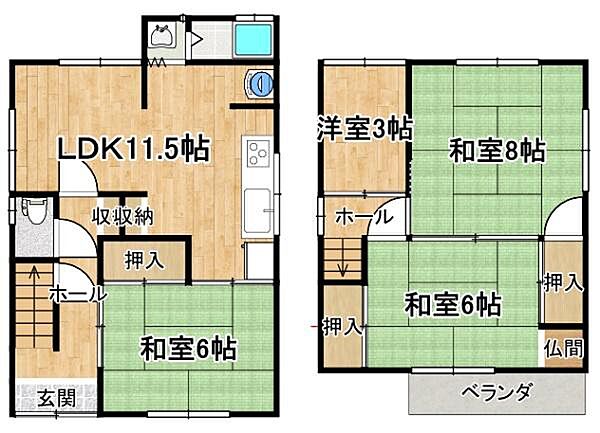 間取りを拡大表示