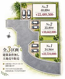 小山新町 限定3区画 土地34.9坪
