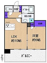 西武池袋線 中村橋駅 徒歩5分の賃貸マンション 1階1LDKの間取り