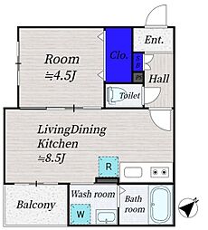 EIJU富士見台駅前/エイジュフジミダイエキマエ 1LDKの間取図画像