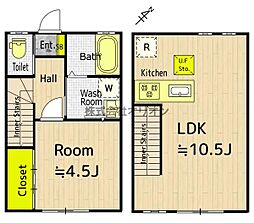 ボヌール 1LDKの間取図画像