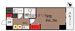 セイコーガーデン6 1Kの間取図画像